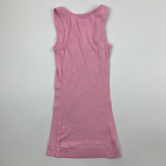 So Tank Top Girls Small Round Neck Solid Pink - Picture 6 of 6